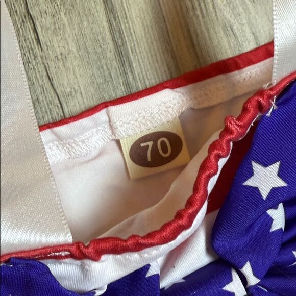 Patriotic Baby Outfit with Headband 3-6M - Picture 4 of 7